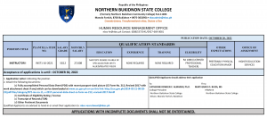 HIRING for Plantilla Position (Instructor I)