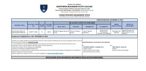 HIRING FOR PLANTILLA POSITION (ADMINISTRATIVE OFFICER IV)