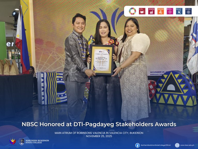 NBSC Honored at DTI-Pagdayeg Stakeholders Awards