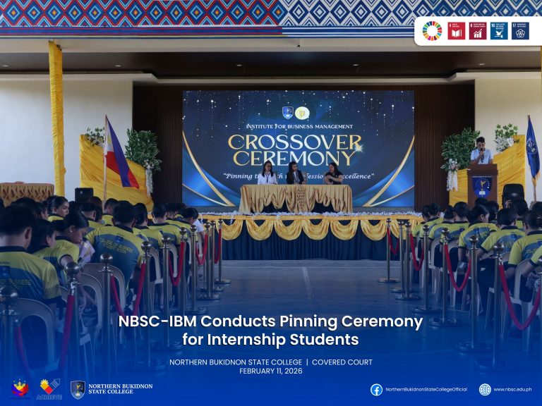 NBSC-IBM Conducts Pinning Ceremony for Internship Students