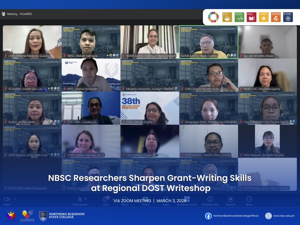 Writing Reseachers NBSC Researchers Sharpen Grant-Writing Skills at Regional DOST ...