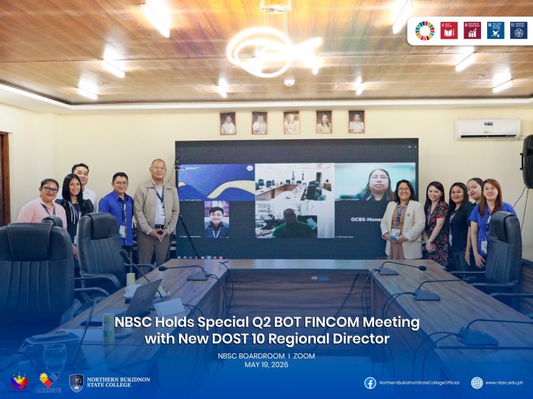 NBSC Holds Special Q2 BOT FINCOM Meeting with New DOST 10 Regional Director