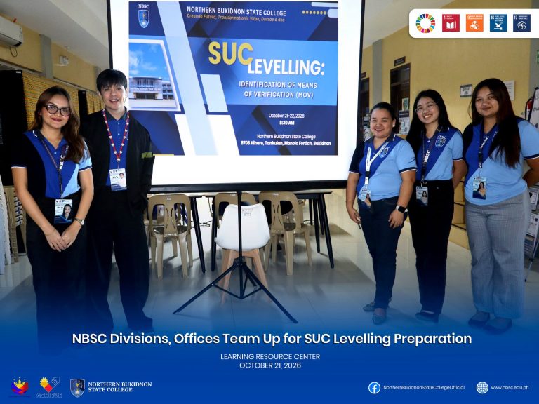 NBSC Divisions, Offices Team Up for SUC Levelling Preparation