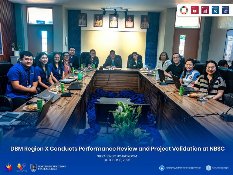 DBM Region X Conducts Performance Review and Project Validation at NBSC