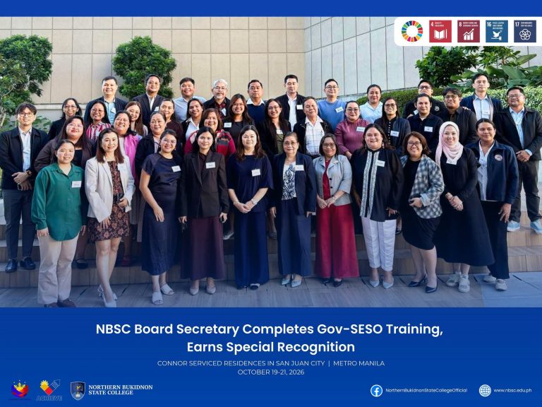 NBSC Board Secretary Completes Gov-SESO Training, Earns Special Recognition