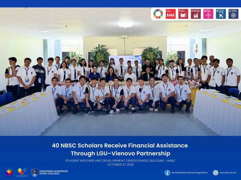 40 NBSC Scholars Receive Financial Assistance Through LGU–Vienovo Partnership