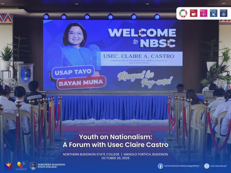 Youth on Nationalism: A Forum with Usec. Claire Castro